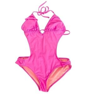 OP‎ Pink Monokini One-Piece Swimsuit Size L